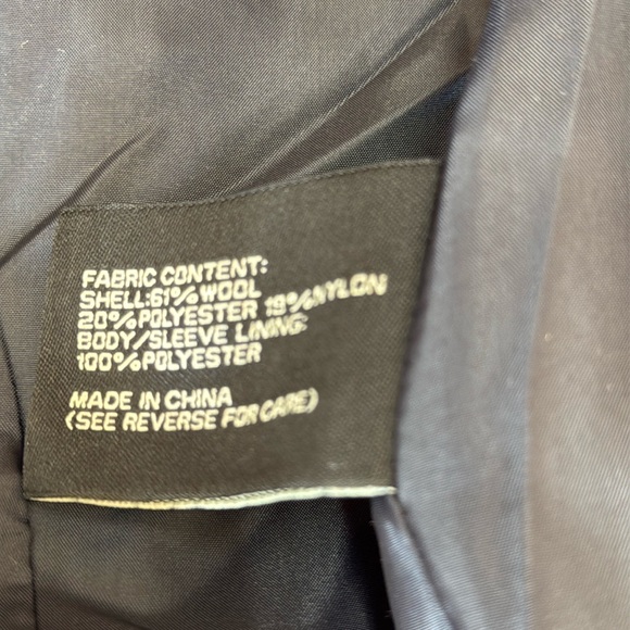 Jos A Bank Mens 61% Wool 20% polyester 19% nylon Winter. Lining 100% polyester. - Picture 10 of 15